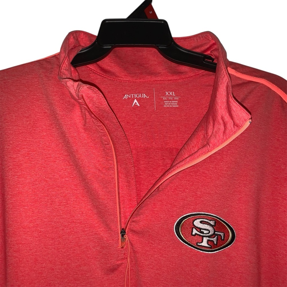 San Francisco 49ers NEW Quarter-Zip Pullover Jacket size XXL - Picture 3 of 10